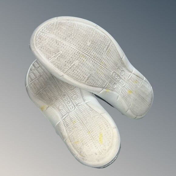 Crocs Swiftwater Iconic Comfort Strappy Slip On Sandal Gray White Women's 9 - Picture 4 of 6